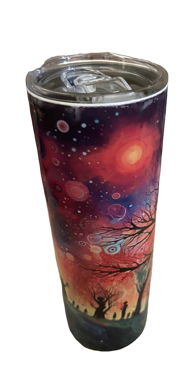 20oz Tumbler- with Lid & Straw