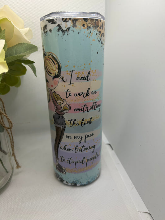 20oz Tumbler -comes with Lid & Straw