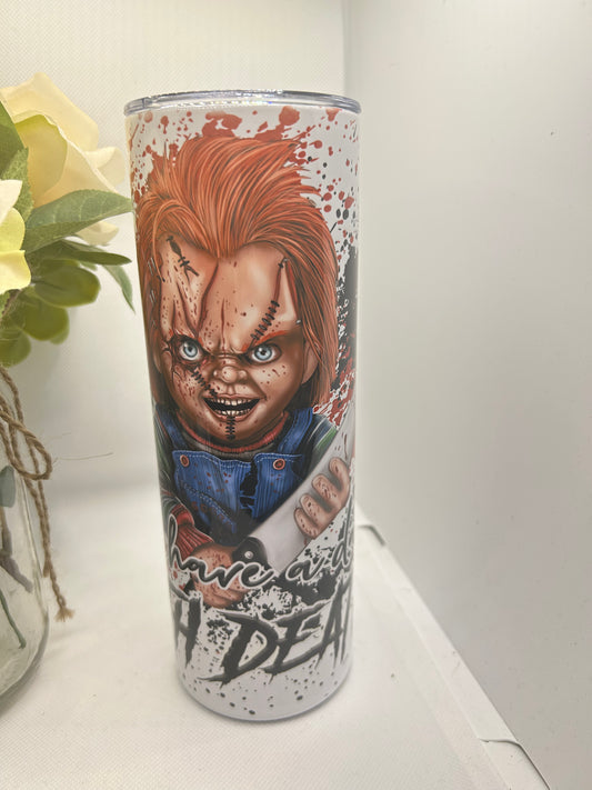 20oz Tumbler with a lid and straw